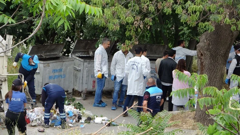 Çöp konteynerinde ceset bulundu