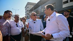 Zeybek Bornova’yı ziyaret etti, yatırımları yerinde inceledi