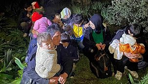 7’si çocuk 16 düzensiz göçmen yakalandı
