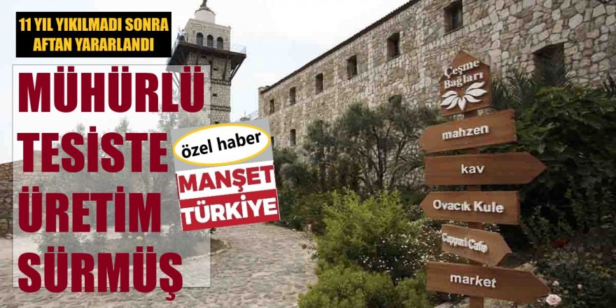 Mühürlenen binada kaçak üretim
