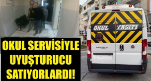 Okul taşıtında uyuşturucu satışı